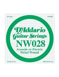 D'Addario NW028 - Corda Singola Corde strumenti musicali