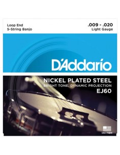 D'Addario EJ60 - Muta corde per Banjo Accessori - Corde strumenti musicali