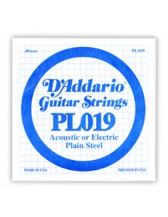 D'Addario PL019 - Corda Singola Corde strumenti musicali