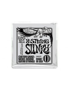 Ernie Ball 2625 Slinky 8-Strings 010-074 Corde per Chitarra Elettrica strumenti musicali