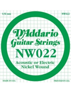 D'Addario NW022 - Corda Singola Corde strumenti musicali