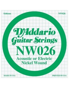 D'Addario NW026 - Corda Singola Corde strumenti musicali