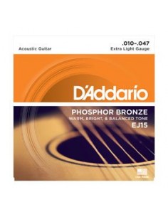 D'Addario EJ15 - 010-047 - Muta di Corde per Chitarra Acustica PB Corde per Chitarra Acustica strumenti musicali