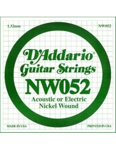 D'Addario NW052 - Corda Singola Corde strumenti musicali