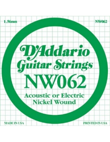 D'Addario NW062 - Corda Singola Corde strumenti musicali