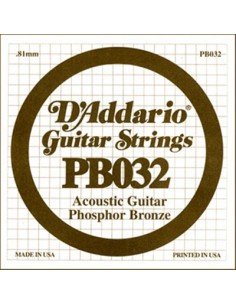 D'Addario PB032 - Corda Singola Corde strumenti musicali