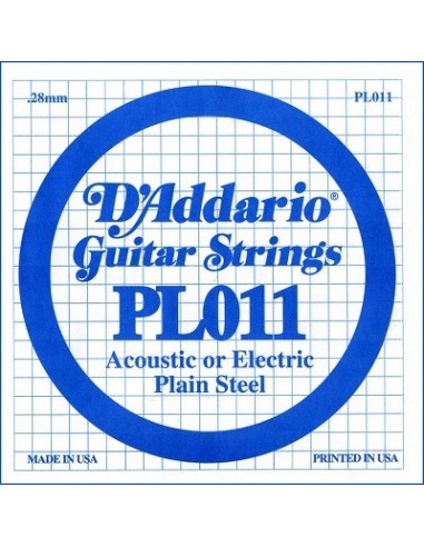 D'Addario PL011 - Corda Singola Corde strumenti musicali