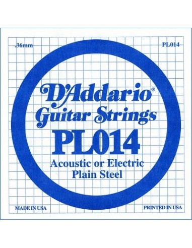 D'Addario PL014 - Corda Singola Corde strumenti musicali