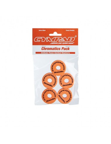 Cympad Optimizer Chromatic - Kit di 5 Feltrini Per Piatti Arancio Accessori per Batteria strumenti musicali