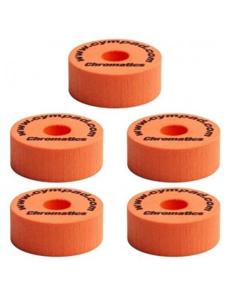 Cympad Optimizer Chromatic - Kit di 5 Feltrini Per Piatti Arancio Accessori per Batteria strumenti musicali