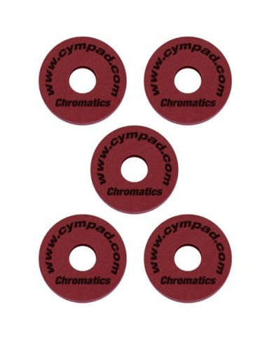 Cympad Optimizer Chromatic - Kit di 5 Feltrini Per Piatt - Crimson Accessori per Batteria strumenti musicali