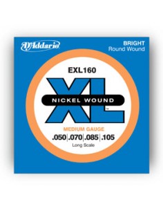 D'Addario EXL160 Muta Di Corde per Basso Elettrico - 050-105 Corde strumenti musicali