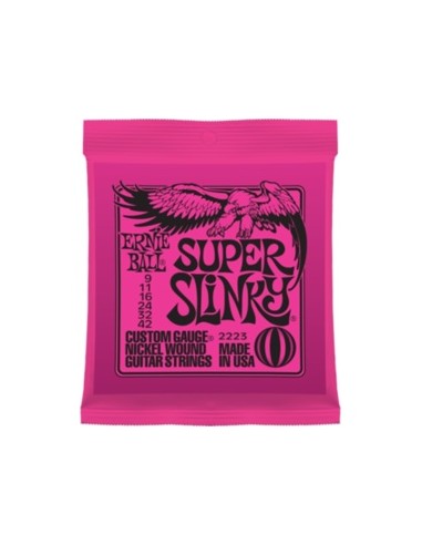 Ernie Ball 2223 Super Slinky 009-042 Corde per Chitarra Elettrica strumenti musicali