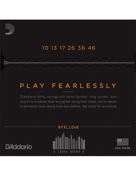 D'Addario NYXL 010-046 - Muta Di Corde Per Chitarra Elettrica Corde per Chitarra Elettrica strumenti musicali