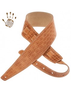 Magrabò Holes HC Embossed Intreccio Naturale 6 cm - Tracolla per Chitarra/Basso Tracolle strumenti musicali