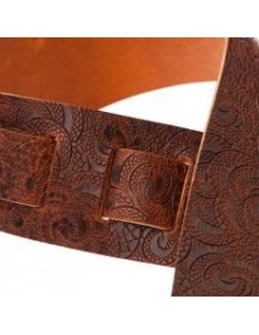 Magrabò Holes HC Embossed Ciler Marrone 6 cm - Tracolla per Chitarra/Basso Tracolle strumenti musicali 2