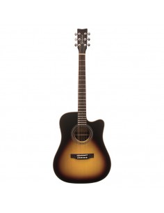 GOLDWOOD GW-PS-DCE-SS EQ - Chitarra Acustica Sunburst Satinata Chitarre Acustiche strumenti musicali
