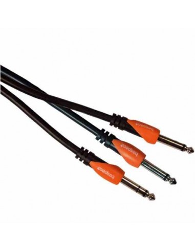 Bespeco SLYS2J180Cavo Interlink JACK trs 6,3mm - 2x JACK 6,3mm - mt. 1,8. Cavi Audio e Adattatori strumenti musicali