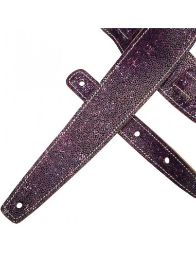 Magrabò Holes HC Embossed Seurat Viola 6 cm - Tracolla per Chitarra/Basso Tracolle strumenti musicali