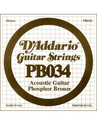 D'Addario PB034 - Corda Singola Corde strumenti musicali