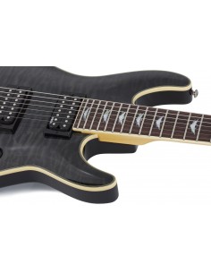 SCHECTER Omen Extreme 7 See Thru Black Chitarre Elettriche Solid Body strumenti musicali 2