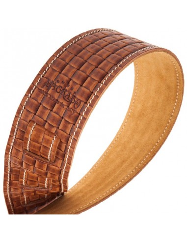 Magrabò Holes HC Embossed Intreccio Naturale 6 cm - Tracolla per Chitarra/Basso Tracolle strumenti musicali