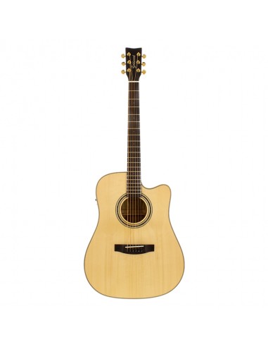 GOLDWOOD GW-CS-DCE-ME-NG Chitarra Acustica Dreadnought Natural Lucida Chitarre Acustiche strumenti musicali