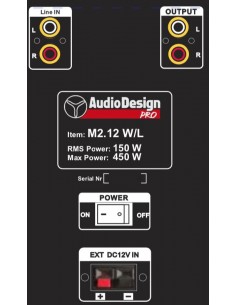 AudioDesign Cassa Audio M2 12W/L Casse / Monitor Live Attive / Passive strumenti musicali 2