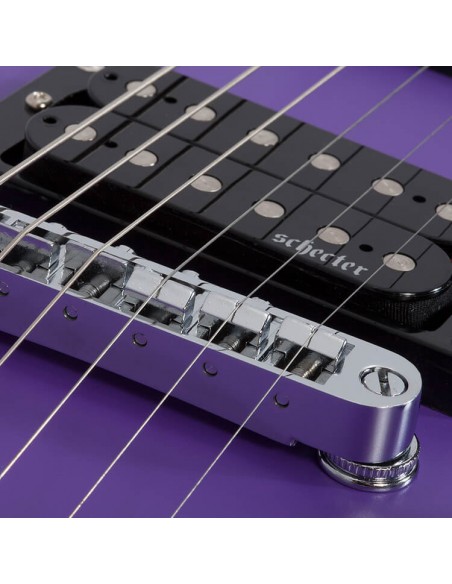 SCHECTER C6 Deluxe Satin Purple Chitarre Elettriche Solid Body strumenti musicali