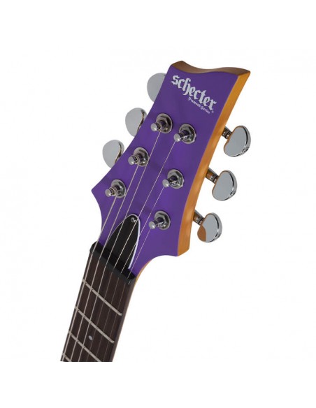 SCHECTER C6 Deluxe Satin Purple Chitarre Elettriche Solid Body strumenti musicali