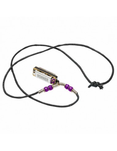 Hohner Mini Harp Necklace Purple Armoniche a Bocca strumenti musicali