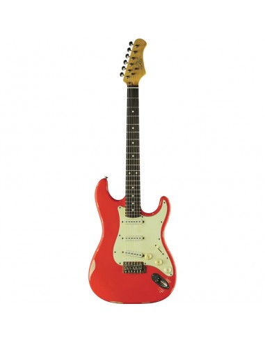 EKO S-300 Relic Fiesta Red Chitarre Elettriche Solid Body strumenti musicali