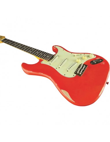EKO S-300 Relic Fiesta Red Chitarre Elettriche Solid Body strumenti musicali
