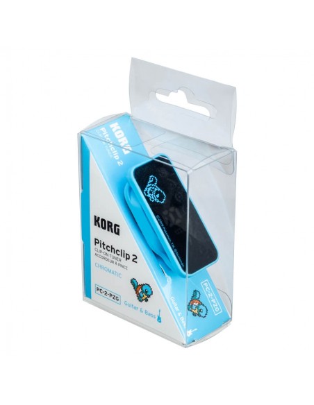 Korg Pitchclip 2 PC 2 PZG SQUIRTLE Blue Accordatori strumenti musicali
