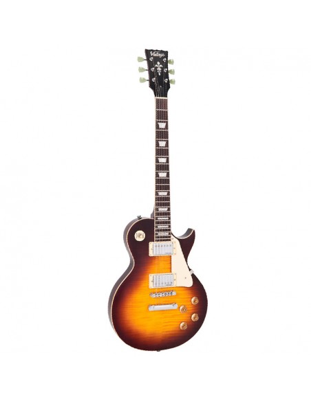 Vintage V100 Reissued Flame Iced Tea Chitarre Elettriche Solid Body strumenti musicali