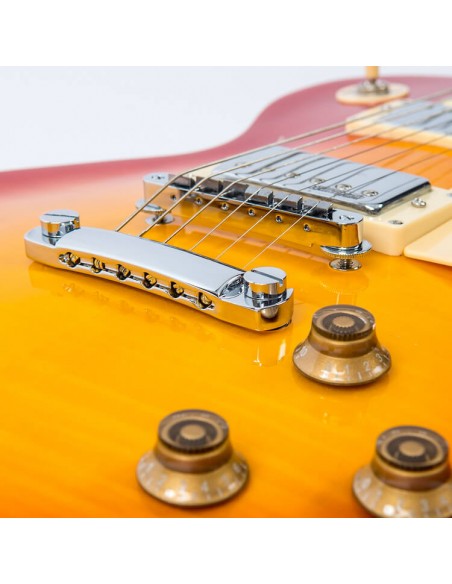 Vintage V100 Reissued Cherry Sunburst Chitarre Elettriche Solid Body strumenti musicali