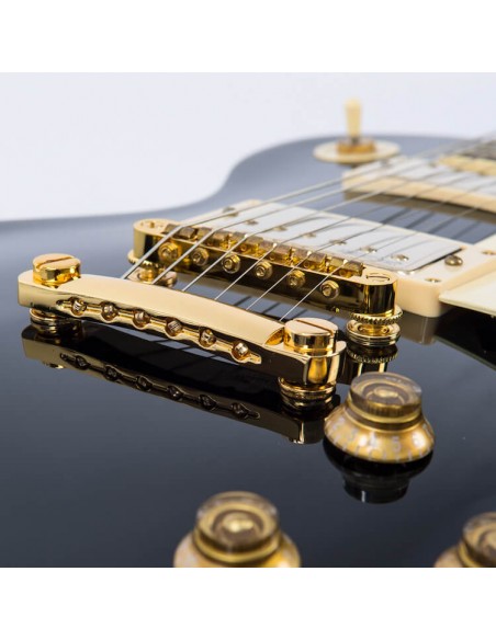 Vintage V100 Reissued Gloss Black Chitarre Elettriche Solid Body strumenti musicali