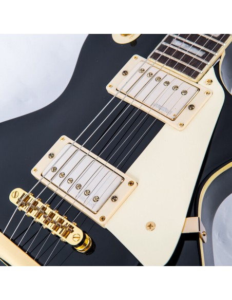 Vintage V100 Reissued Gloss Black Chitarre Elettriche Solid Body strumenti musicali