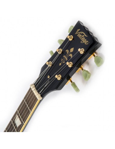 Vintage V100 Reissued Gloss Black Chitarre Elettriche Solid Body strumenti musicali