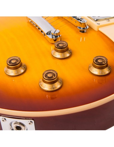 Vintage V100 Reissued Flame Iced Tea Chitarre Elettriche Solid Body strumenti musicali