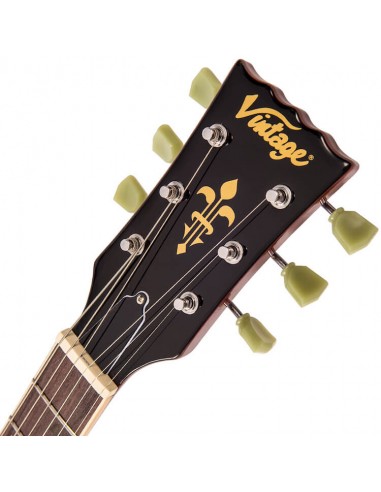 Vintage V100 Reissued Flame Iced Tea Chitarre Elettriche Solid Body strumenti musicali