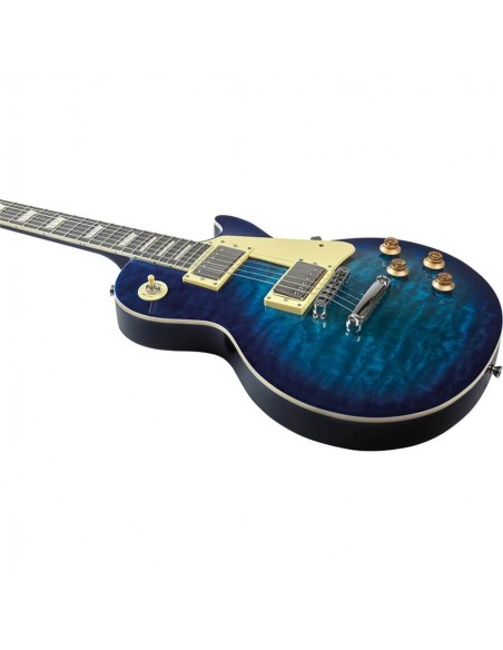 EKO VL-480 See Thru Blue Quilted Chitarre Elettriche Solid Body strumenti musicali