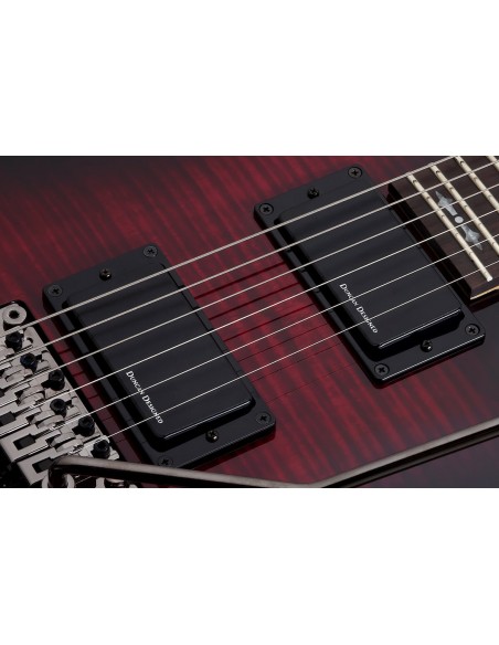 SCHECTER Demon 6 FR Crimson Red Burst Chitarre Elettriche Solid Body strumenti musicali