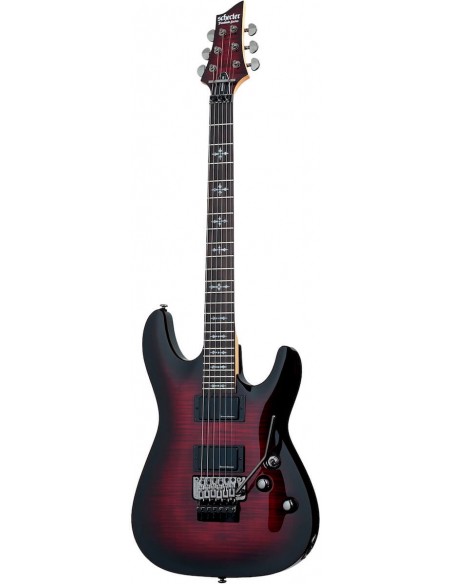 SCHECTER Demon 6 FR Crimson Red Burst Chitarre Elettriche Solid Body strumenti musicali