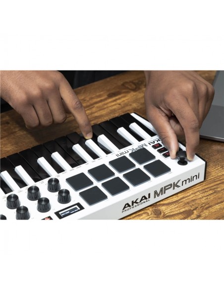 Akai MPK Mini MK3 White Master Keyboard / Controller Midi strumenti musicali