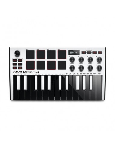 Akai MPK Mini MK3 White Master Keyboard / Controller Midi strumenti musicali