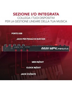 Akai MPK Mini Plus Master Keyboard / Controller Midi strumenti musicali 2