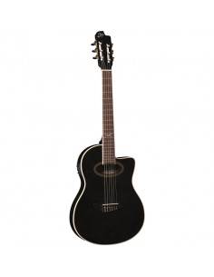 Eko Guitars - NXT Nylon N100ce See Through Black Chitarre Classiche strumenti musicali
