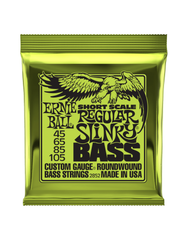 Ernie Ball 2852 Nickel Wound Scala Corta Regular 45-105 Corde strumenti musicali