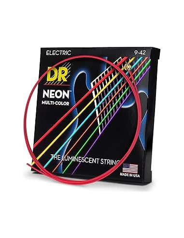 DR Strings MCE-9 Multi-Color Corde per Chitarra Elettrica strumenti musicali
